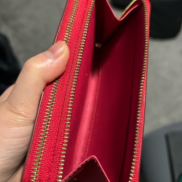 Coach Brown and Red Leather Wallet - Picture 8 of 8